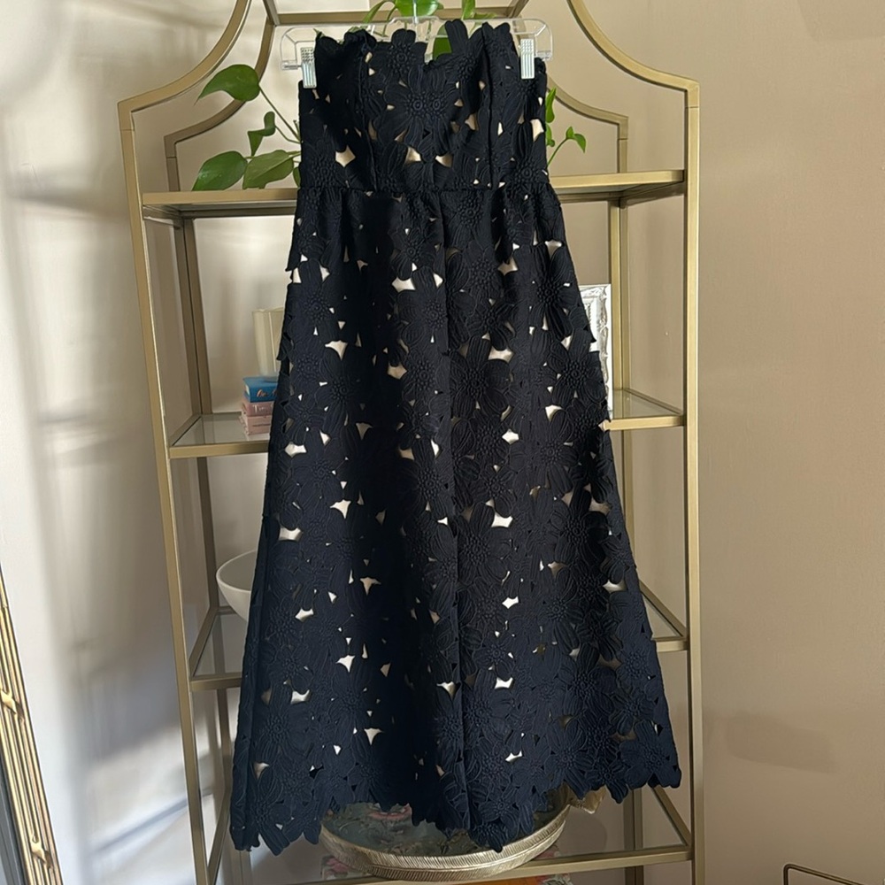 Stone Cold Fox Tennessee Black Lace Flower Midi Dress🖤